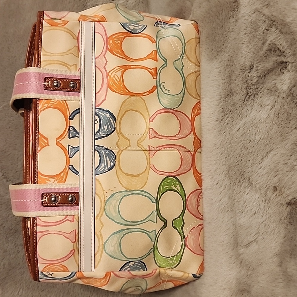 Multicolor Coach Scribble Tote - Picture 3 of 10